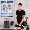 Muscle Groups & Exercises | Anterior & Posterior Muscles & Exercises | Laminated Home & Gym Poster | FREE Online Video Training Support | Size - 841mm x 594mm (A1) | Improves Personal Fitness view 3