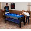Fat Cat Original 6-Foot Easy Flip 3-in-1 Combination Multi-Game Table (Air Hockey, Billiards and Table Tennis), Blue Pool Playfield view 4