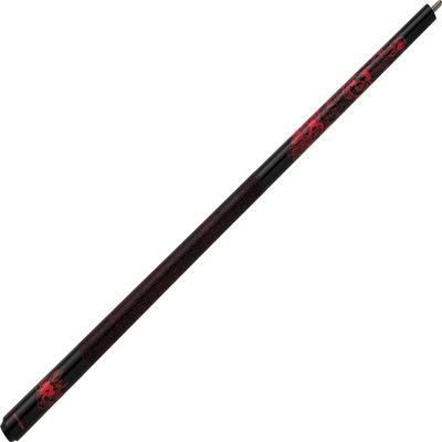 Action Impact IMP16 Black w/Oriental Red Dragon & Fire Pool/Billiards Cue Stick