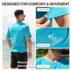 Kanu Surf Mens Swim Shirt with Short Sleeves  UPF 50+ Rash Guard for Men with Quick-Dry Fabric (Small) view 3