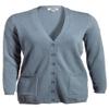 Edwards Ladies' V-Neck Long Cardigan Sweater X-Small Slate Blue view 1