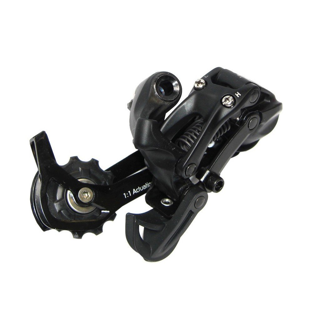 SRAM X5 9-Speed Long Cage Rear Derailleur - Black, Durable Aluminum Construction, Compatible with 7-8-9-Speed Systems, Bushings-Optimized Performance, Reliable Gear Shifting, Upgrade for Mountain and