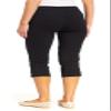 Teez-Her Women's Plus Size The Skinny Capri - Plus Size, Black, 3X view 2