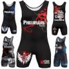 4 Time All American Sublimated Wrestling Singlet  Stitched & Durable Mens Singlet  Singlet for Wrestling, MMA & Powerlifting Wrestling Singlet Youth Boys (Phil 4:13 Red, XXXS/YM 41-50 lbs.) view 1