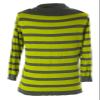 August Silk Women's Striped Cowl Neck Sweater Large Lime Leaf view 2