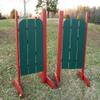 3 Panel Barn Door Wood Wing Standards 5 Foot White/Purple view 2