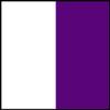 3 Panel Barn Door Wood Wing Standards 5 Foot White/Purple view 3
