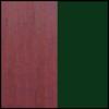 2 Panel Barn Door Wood Wing Standards 5 Foot Redwood/Hunter Green view 3