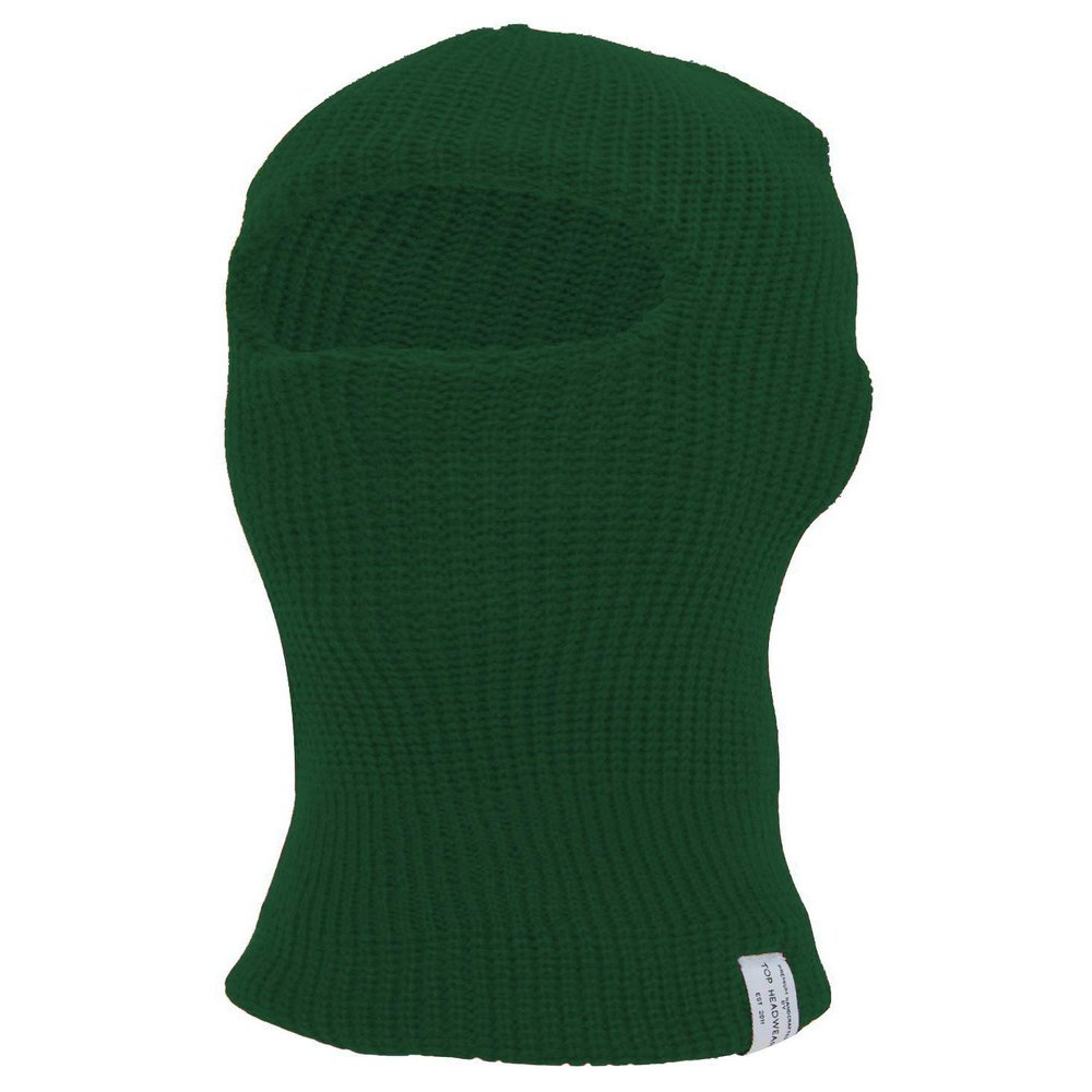 TOP HEADWEAR Face Ski Mask 1 Hole Balaclava, Forest Green