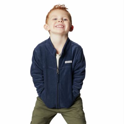 Columbia Youth Boys Steens Mt II Fleece, Collegiate Navy, Medium