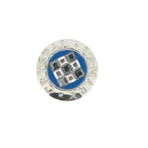 Hokshin Crossing SMK113 Golf Marker La Mark Marker, Blue Square Cap Clip Set