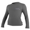 O'Neill Wetsuits Women's Tech 24-7 Long Sleeve Crew Shirt, Graphite, Medium view 1