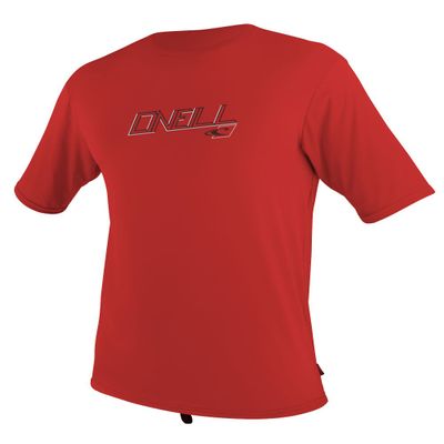 O'Neill Wetsuits Youth Tech 24-7 Short Sleeve Crew Shirt, Red, 14