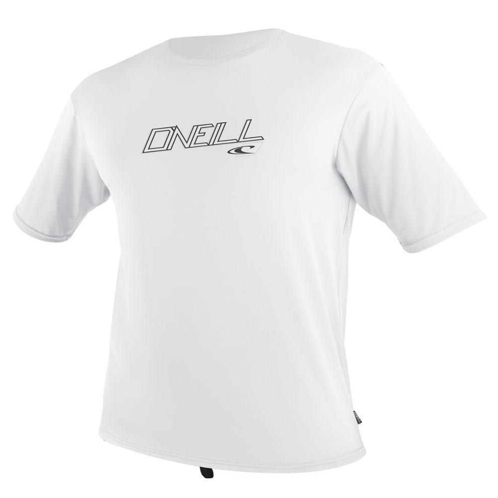 O'Neill Wetsuits Youth Tech 24-7 Short Sleeve Crew Shirt, White, 4
