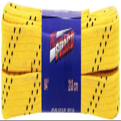 Proguard Sonic Tipped Waxed Hockey Lace , Yellow, 108-Inch