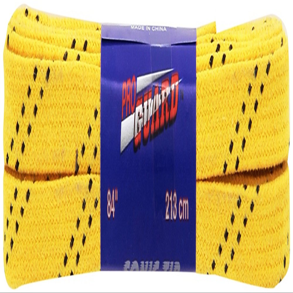 Proguard Sonic Tipped Waxed Hockey Lace , Yellow, 108-Inch
