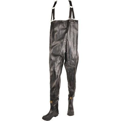 Herco Heavy Duty Rubber Chest Waders - Men's Size 9 (Black)