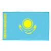 AZ FLAG - Kazakhstan Flag - 3x5 Ft - 100D Polyester Kazakh Banner with Two Metal Grommets - Fade Resistant - Vivid Colors - 3' x 5' Feet - 150x90 Cm view 1