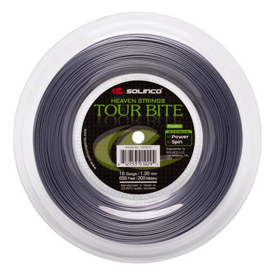 Solinco Tour Bite Tennis String Reel 656 ft / 200 m High-Performance Co-Polyester Monofilament for Extreme Power, Spin & Control, 19