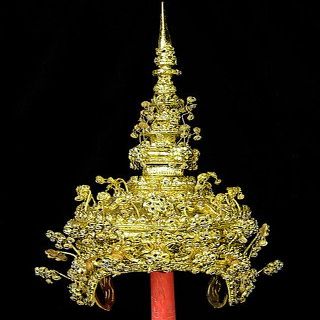 Thai Dance Headdress Ram-thai Crown Dancer Head Dress Costume Made From Thailand