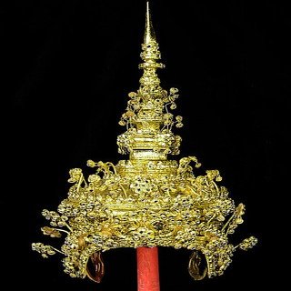 Thai Dance Headdress Ram-thai Crown Dancer Head Dress Costume Made From Thailand