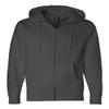 Independent Trading Co. Hooded Full-Zip Sweatshirt XL Solid Charcoal view 1