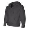 Independent Trading Co. Hooded Full-Zip Sweatshirt XL Solid Charcoal view 3