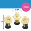 Fun Express Quacktastic Gold Rubber Duck Awards - 12 Plastic Trophies - 2-3/4" x 4" - Rewards and Giveaways view 3