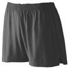 Augusta Sportswear Girls Trim Fit Jersey Short, Black, Small view 1