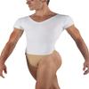 "Ivan" Boy's V-Neck Leotard with Built-In Dance Belt,WM125CWHTM,White,Medium view 1