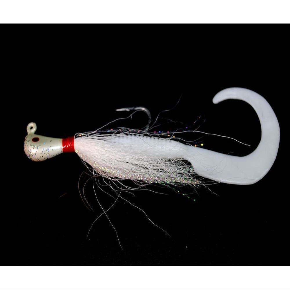 Pucci PFJ58-W/BK/W Bucktail Flash
