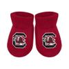 Creative Knitwear College Baby NCAA Officially Licensed Baby Bootie Sock - South Carolina Gamecocks Logo - Garnet - Newborn - 6 Months view 1