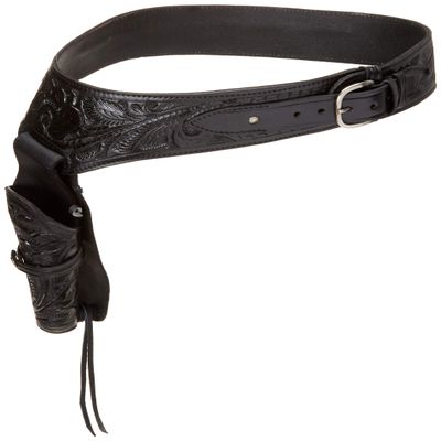 22 Caliber Black Leather Gun Holster Size 46