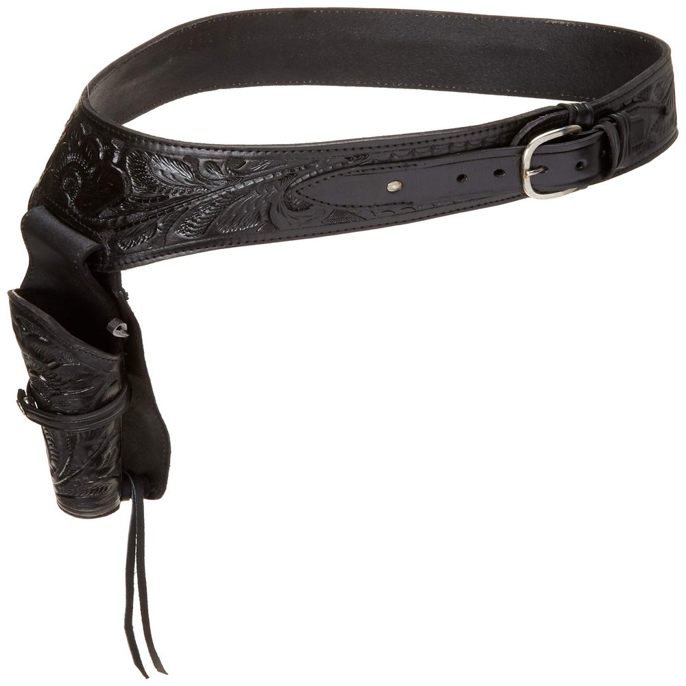 22 Caliber Black Leather Gun Holster Size 46