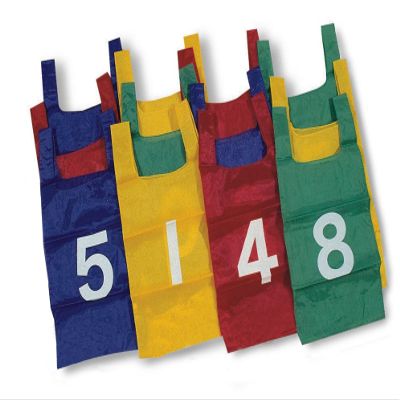 S&S Worldwide Nylon Numbered Pinnies, Blue, Blue