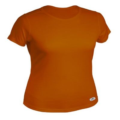 Terramar Women's Dri Release Short Sleeve Tee, Tangerine, X-Small