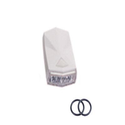 4 LED 3 Mode Bike Headlight, White Casing
