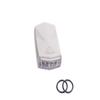 4 LED 3 Mode Bike Headlight, White Casing view 1