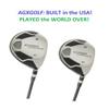 AGXGOLF Magnum XS 3 + 5 Fairway Woods Set: Right Hand Men's Cadet (-1 inch) Length, Stiff Flex Graphite Shafts + Head Covers; US Built view 2