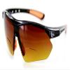 Aloha Eyewear Daredevil Fashion Bifocal Sunglasses w/Wrap-Around Sports Design and Anti-Glare Coating for Active Men (Black Orange, 1.50) view 1