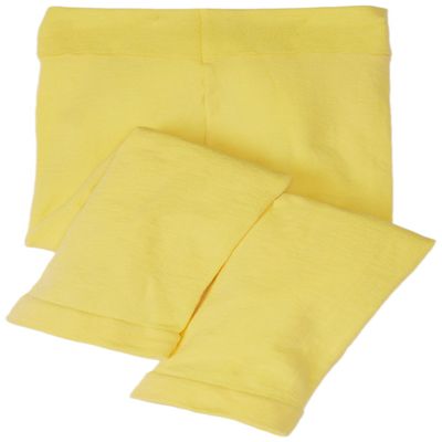 Jefferies Socks Girls 2-6X Pima Capri, Yellow, 4-6 Years