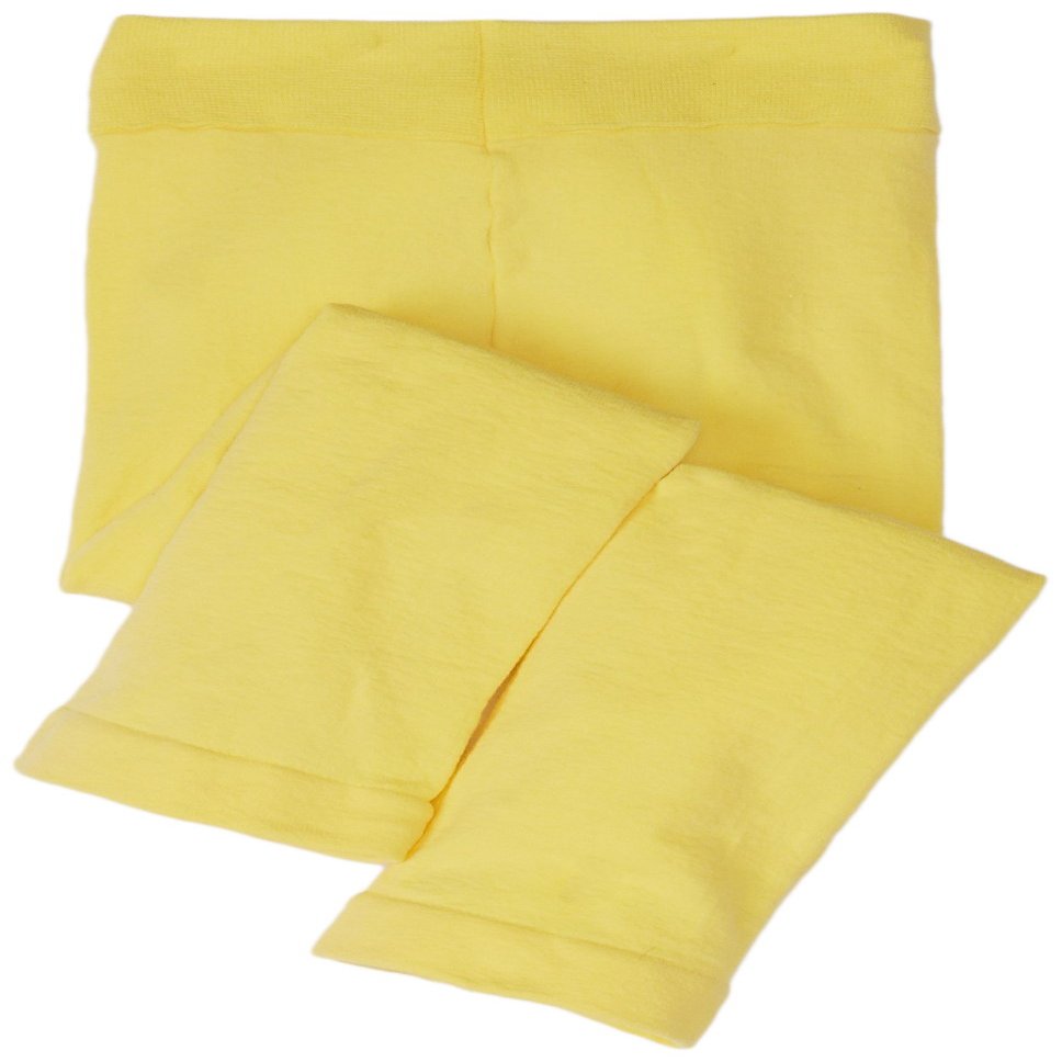 Jefferies Socks Girls 2-6X Pima Capri, Yellow, 4-6 Years