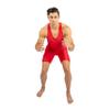 4 Time All American Wrestling Singlet: Black, Navy Blue, Red, Teal sizes 4XS-5XL (L 156-190 lbs., Red) view 1