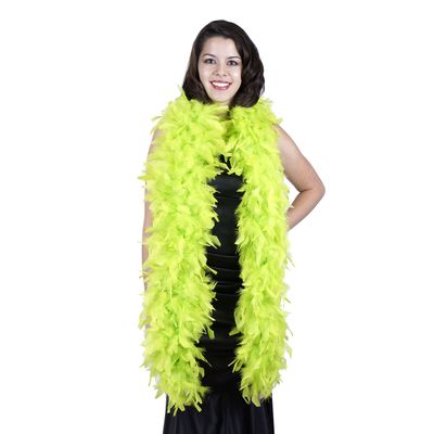 Zucker Turkey Feather Chandelle Boa - (72 Inch) Heavy Feather Boas for Adults - Roaring 20's Costume, Mardi Gras Party Boa