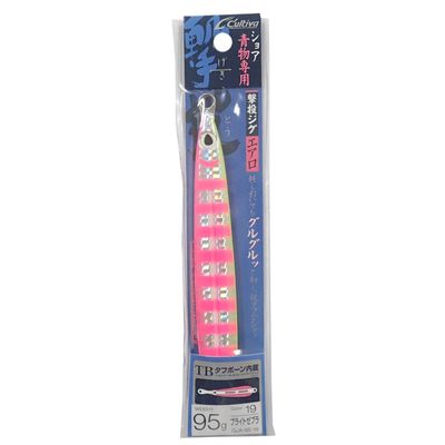 Owner GJA-95 Metal Jig Lure, Shooting Jig Aero, 3.4 oz (95 g), Bright Zebra #19