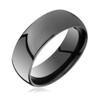7 mm Black Domed Tungsten Wedding Band view 1