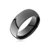 7 mm Black Domed Tungsten Wedding Band view 2
