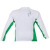 Rip Curl Youth Wave Long Sleeve Rash Guard Shirt, 6, White/Green view 2