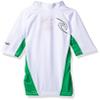 Rip Curl Youth Wave Short Sleeve Rash Guard Shirt, 8, White/Green view 2