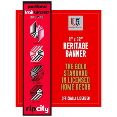 Winning Streak NBA Portland Trail Blazers Heritage Banner